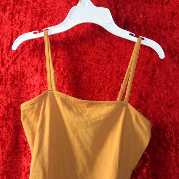 Mustard Tank Top Body Suit - Picture 1 of 8